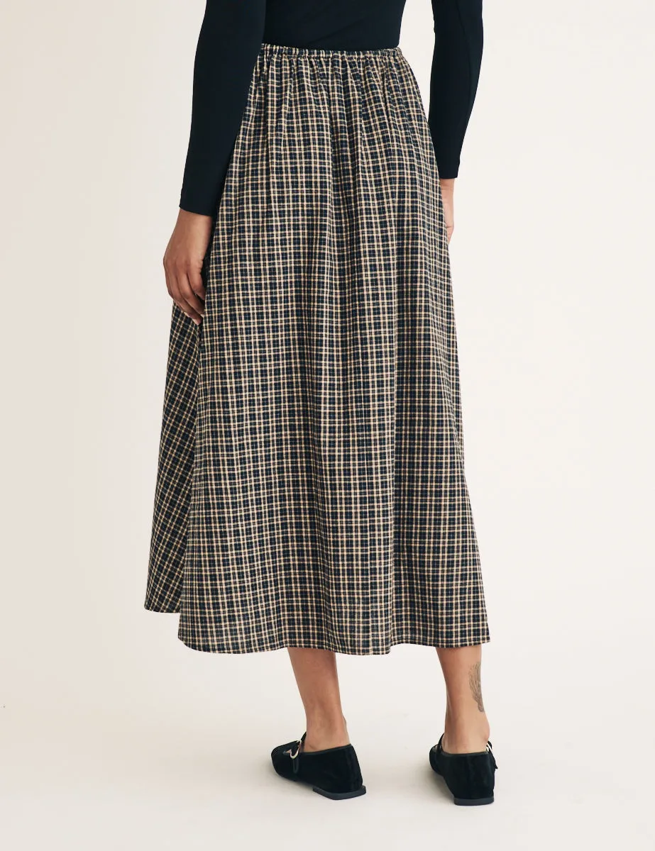 Black Check Midi Skirt sold by Nobody's Child product image thumbnail 4