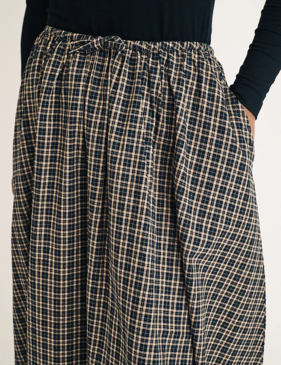 Black Check Midi Skirt sold by Nobody's Child product image thumbnail 2