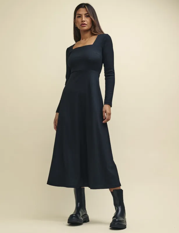 Black Richie Midaxi Dress sold by Nobody's Child