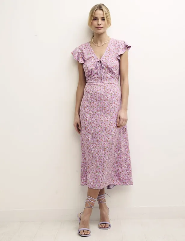 Heart Print Lily Midi Tea Dress sold by Nobody's Child