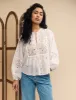 White Cutwork Detail Blouse sold by Nobody's Child