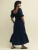 Navy Smock Elsa Midaxi Dress sold by Nobody's Child