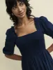 Navy Smock Elsa Midaxi Dress sold by Nobody's Child
