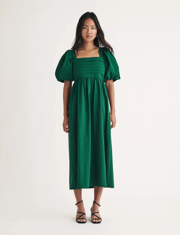 Green Nova Midi Dress sold by Nobody's Child