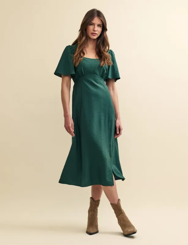 Green Dee Dee Midi Dress sold by Nobody's Child