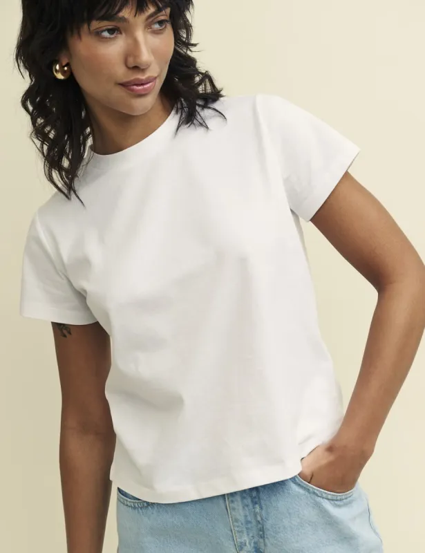 White Boxy Fit T-Shirt sold by Nobody's Child