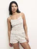 White Ditsy Floral Pointelle Blair Cami Top sold by Nobody's Child
