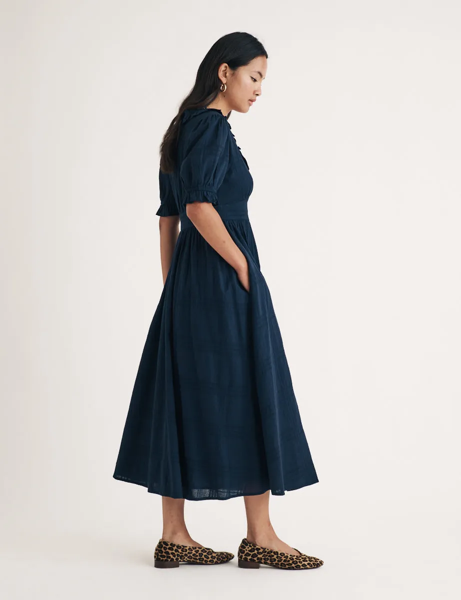 Navy Flossie Midi Dress sold by Nobody's Child product image thumbnail 3