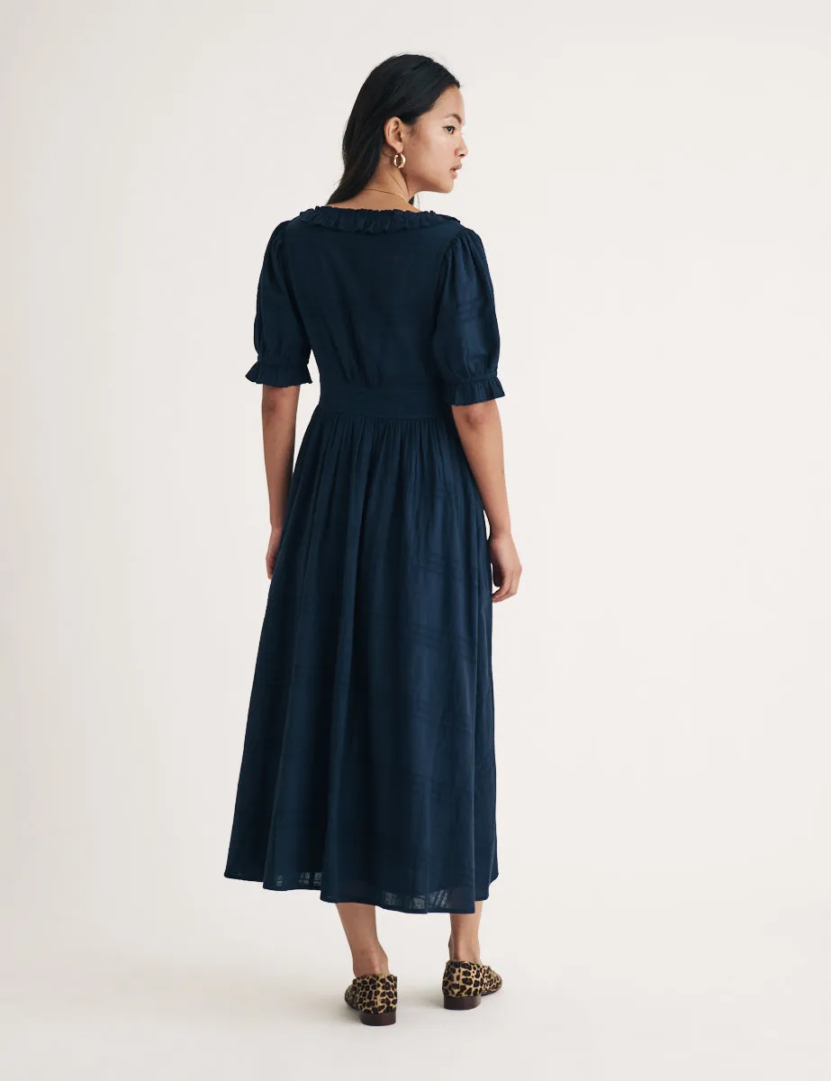 Navy Flossie Midi Dress sold by Nobody's Child product image thumbnail 4