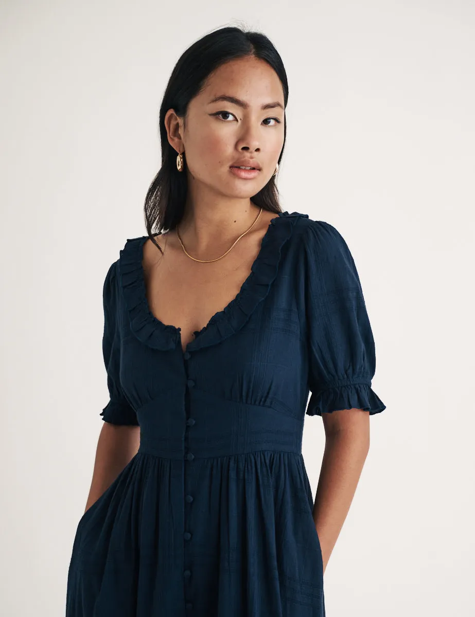 Navy Flossie Midi Dress sold by Nobody's Child product image thumbnail 2