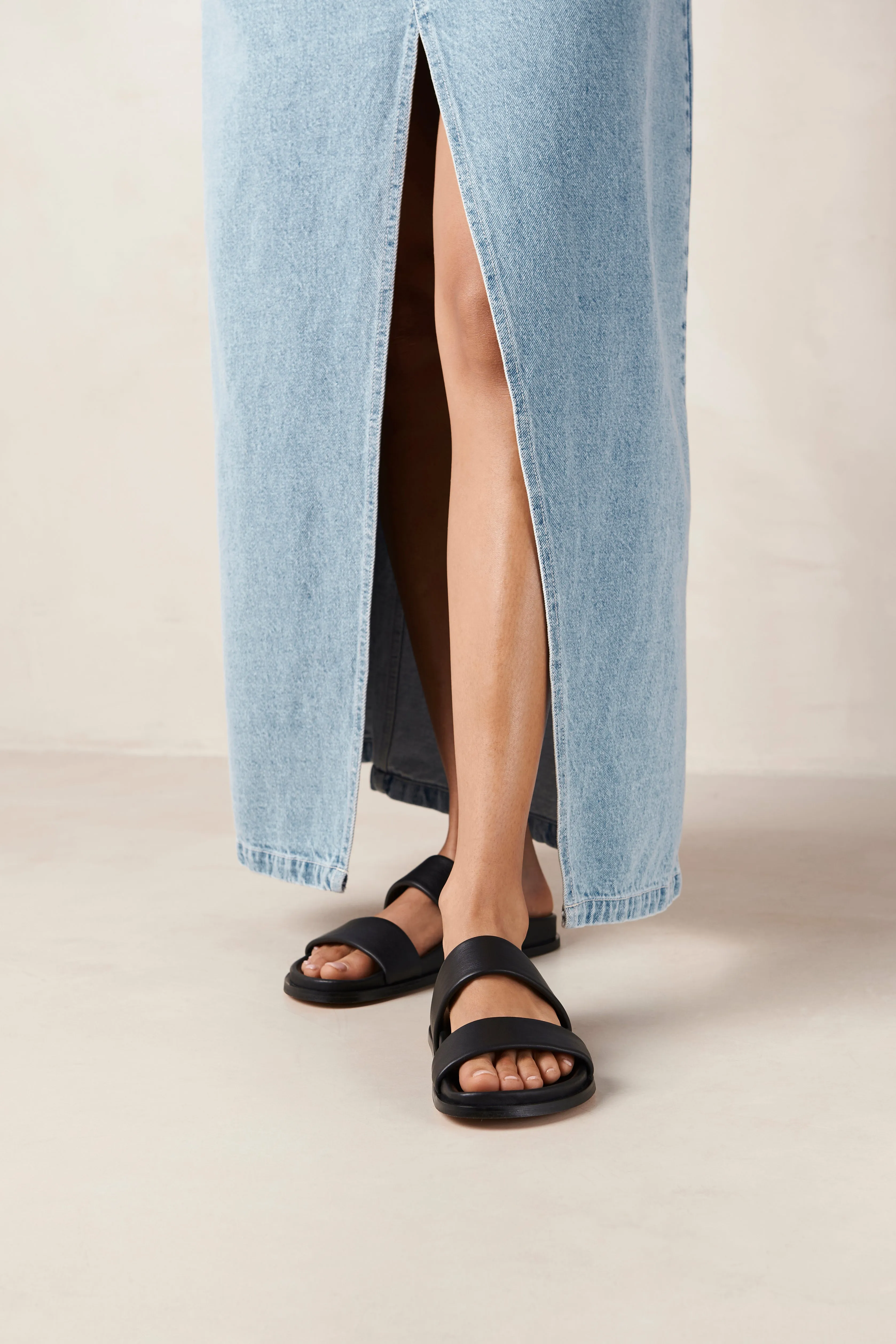 Alohas Black Calypso Leather Sandals sold by Nobody's Child product image thumbnail 2