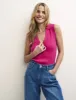 Pink Sleeveless Button Through Knitted Top sold by Nobody's Child