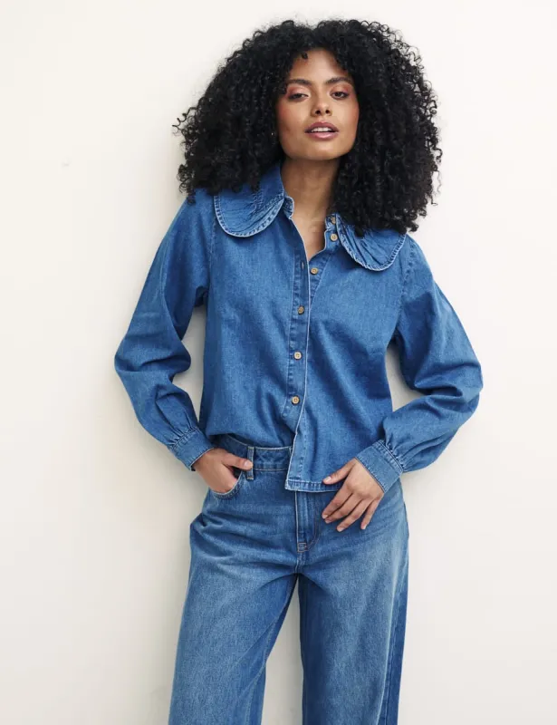 Denim Collared Blouse made by Nobody's Child