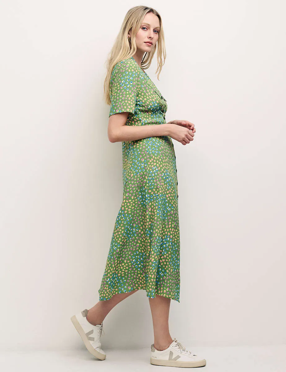 Green Spot Daisy Midi Shirt Dress sold by Nobody's Child product image thumbnail 2