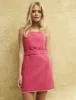 Pink Belted Coral Mini Dress sold by Nobody's Child