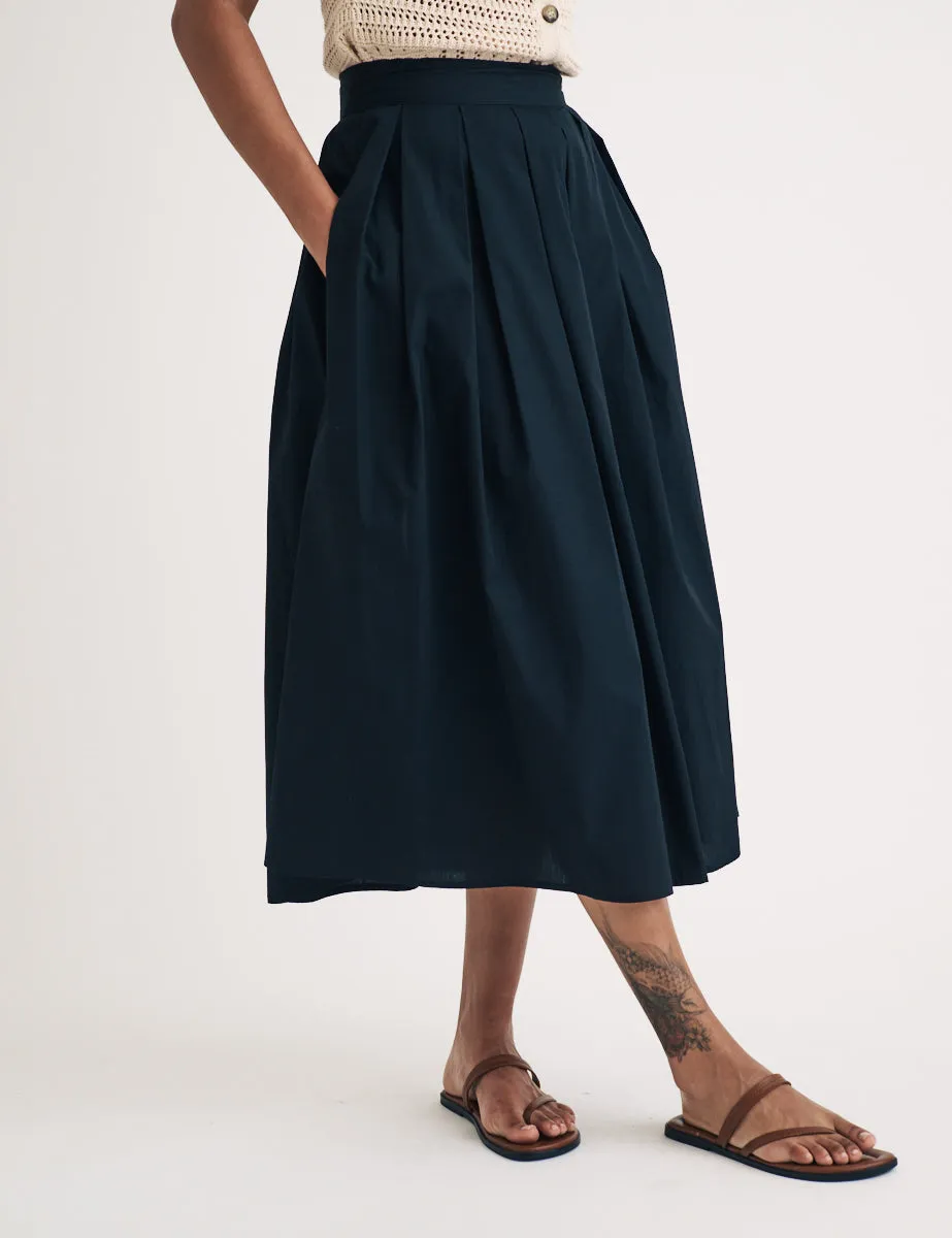 Black Box Pleat Midi Skirt sold by Nobody's Child