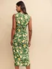 Petite Green Lemon Print Sandra Midi Dress sold by Nobody's Child