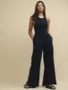 Black Halter Neck Wide Leg Jumpsuit sold by Nobody's Child