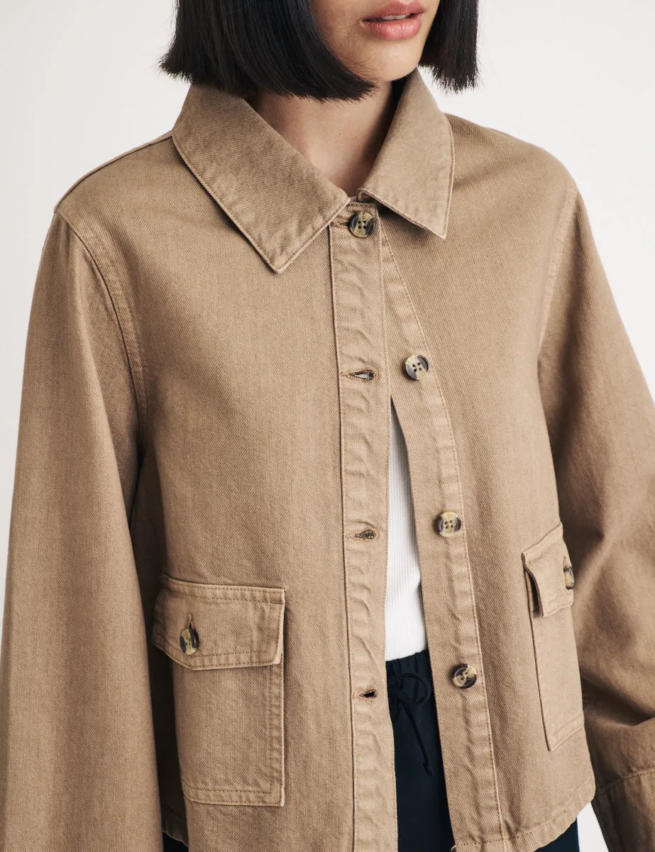Beige Battersea Shirt Jacket sold by Nobody's Child product image thumbnail 2