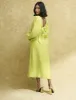 Fearne Cotton Lime Green Zendaya Midi Dress sold by Nobody's Child