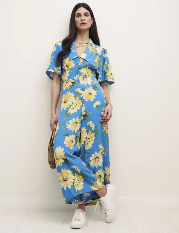 Sunflower V-Neck Daisy Jumpsuit sold by Nobody's Child