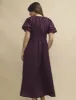 Plum Keyhole Isabella Midi Dress sold by Nobody's Child