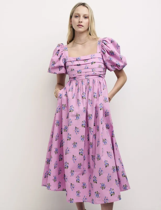 Pink Floral Nova Midi Dress sold by Nobody's Child