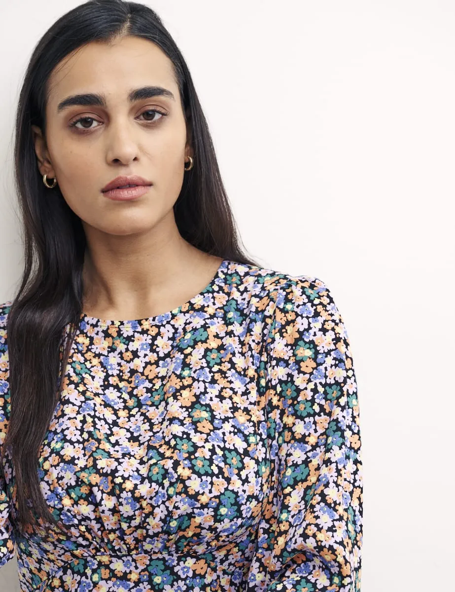 Harper Ditsy Petite Serena Long Sleeve Mini Dress sold by Nobody's Child product image thumbnail 5