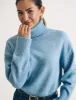 Blue Knitted Roll Neck Jumper sold by Nobody's Child