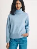 Blue Knitted Roll Neck Jumper sold by Nobody's Child