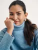 Blue Knitted Roll Neck Jumper sold by Nobody's Child