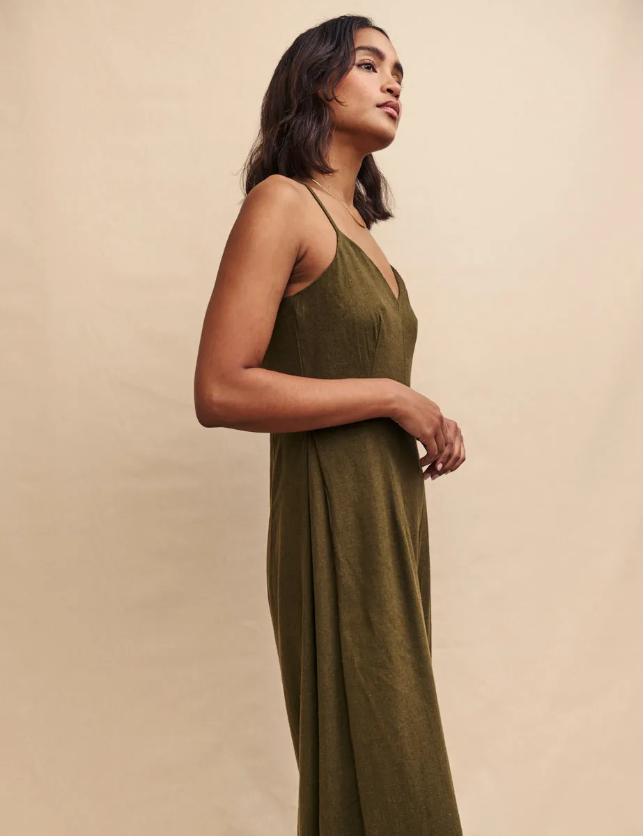Khaki Green Maryana Jumpsuit sold by Nobody's Child product image thumbnail 3