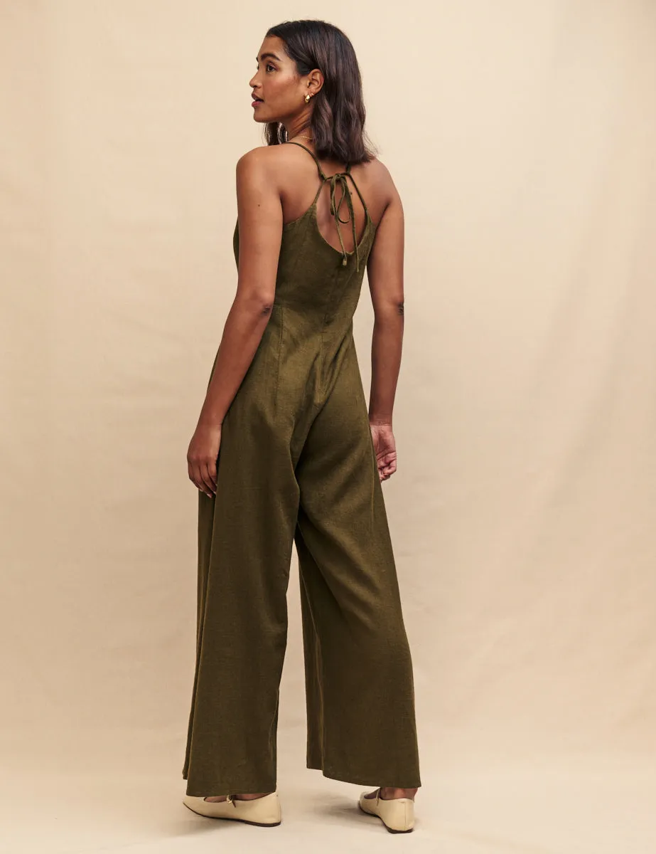 Khaki Green Maryana Jumpsuit sold by Nobody's Child product image thumbnail 2