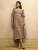 Brown Gingham Elsa Midi Dress sold by Nobody's Child