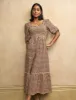Brown Gingham Elsa Midi Dress sold by Nobody's Child