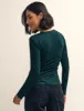 Green Ruched Long Sleeve Top sold by Nobody's Child