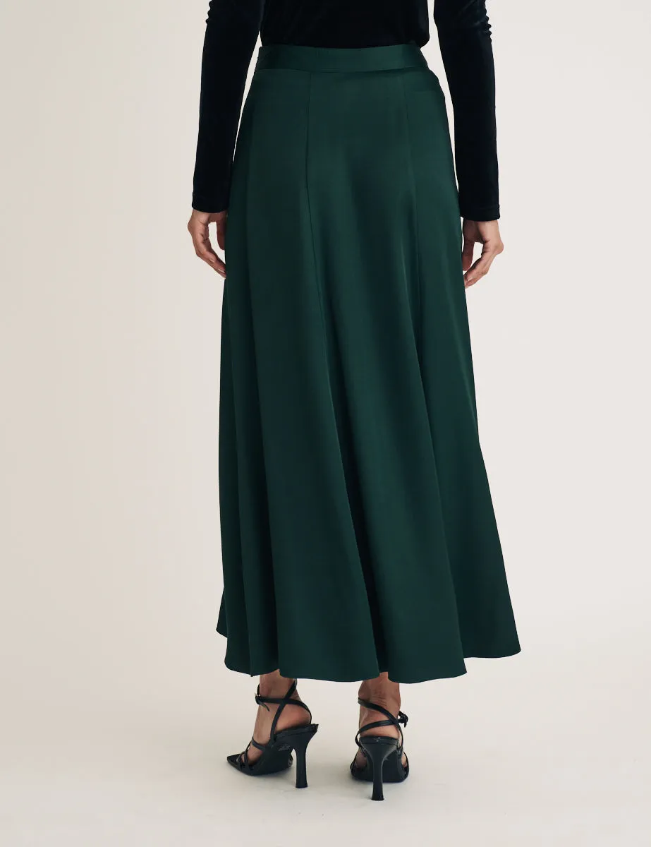 Forest Green Milo Midi Skirt sold by Nobody's Child product image thumbnail 4
