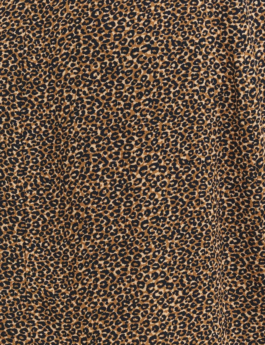 Leopard Print Valentina Long Sleeve Mini Dress sold by Nobody's Child product image thumbnail 4