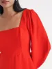 Red Balloon Sleeve Loredana Mini Dress sold by Nobody's Child