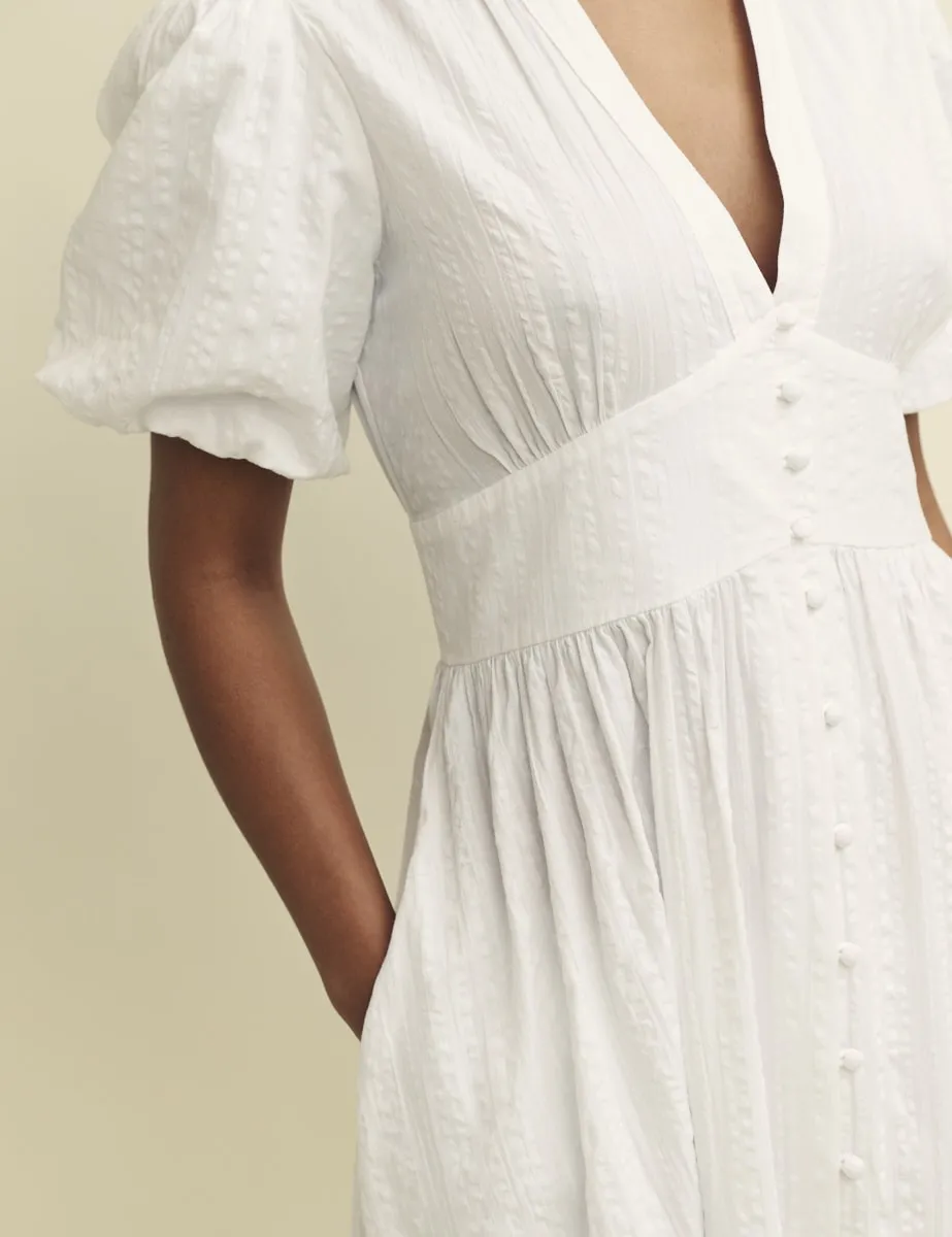 White Starlight Midi Dress sold by Nobody's Child product image thumbnail 3