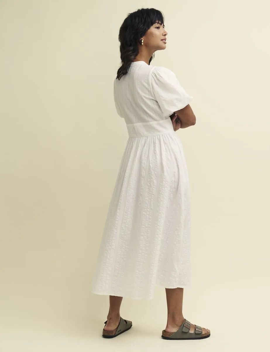 White Starlight Midi Dress sold by Nobody's Child product image thumbnail 4