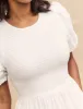 White Tiered Charlie Midi Dress sold by Nobody's Child