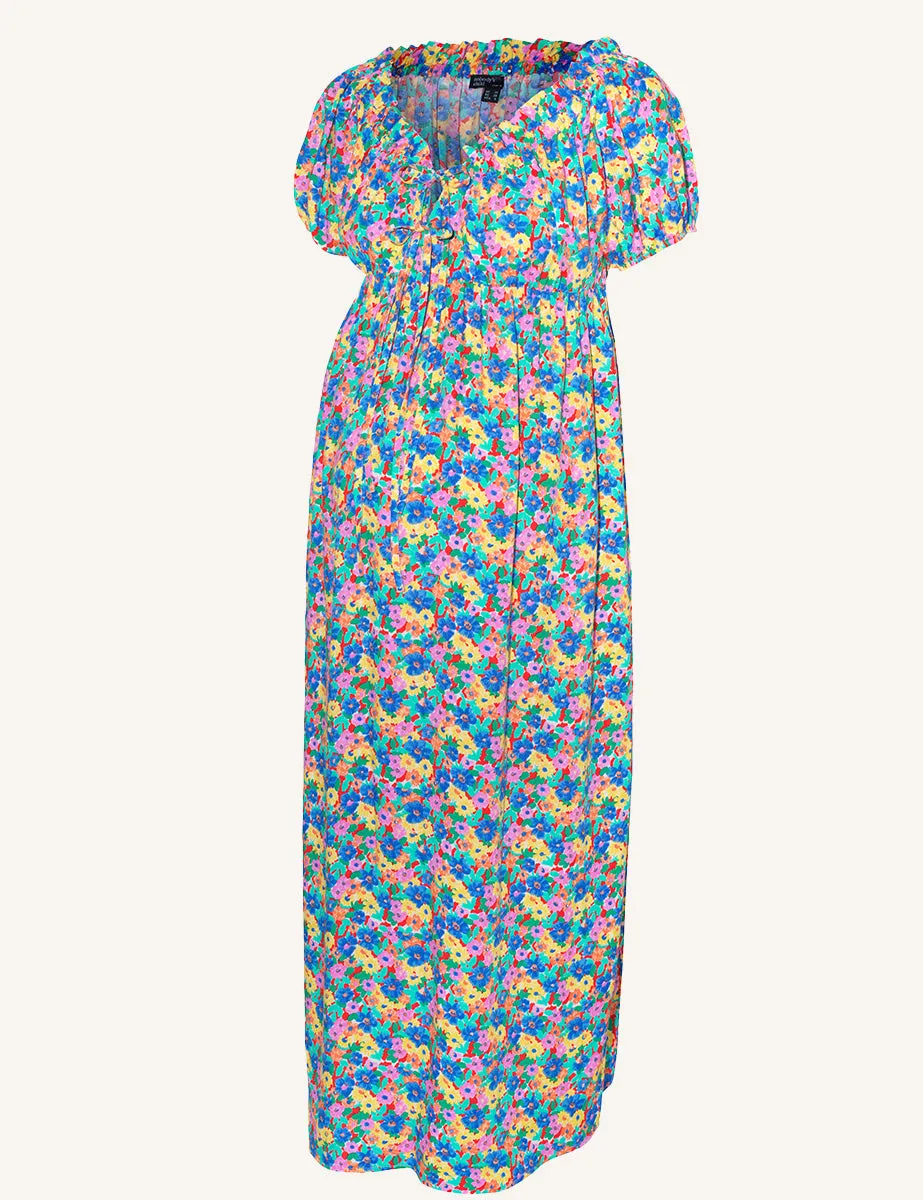 Maternity Ditsy Floral Genevieve Midi Dress sold by Nobody's Child