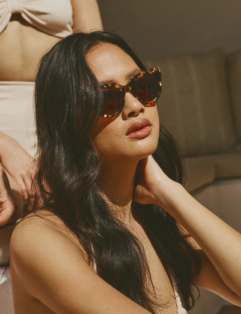 Tortoiseshell Cat-eye Cecily Sunglasses sold by Nobody's Child product image thumbnail 4