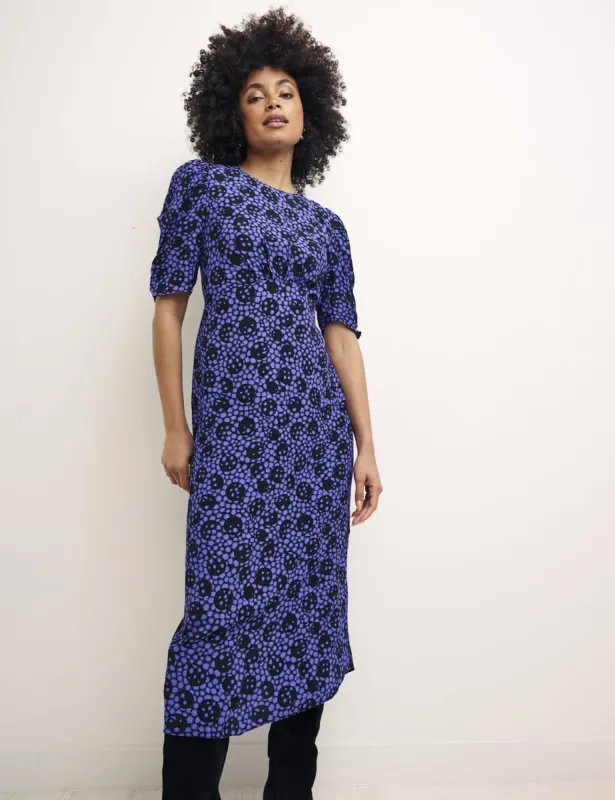 Purple Floral Evie Midi Dress sold by Nobody's Child