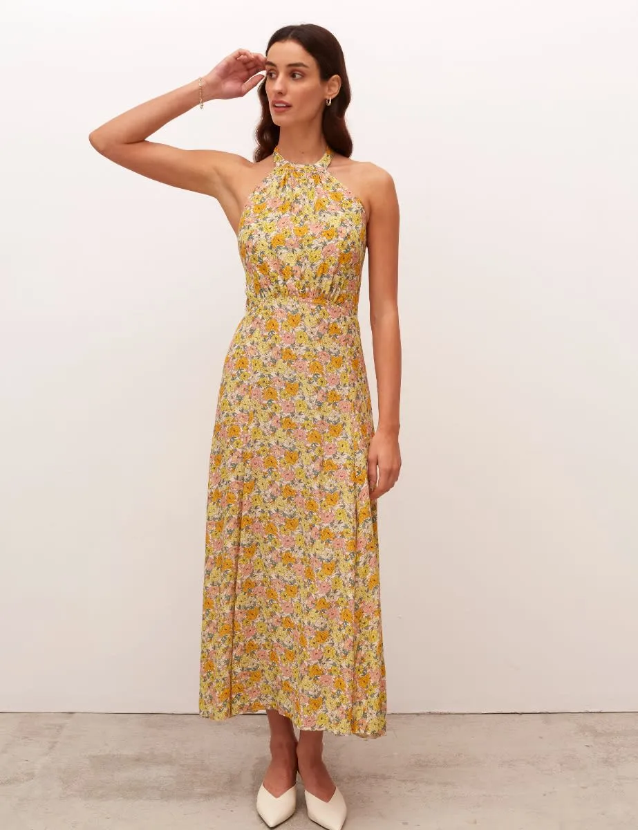 Holly Halter Neck Midi Dress sold by Nobody's Child