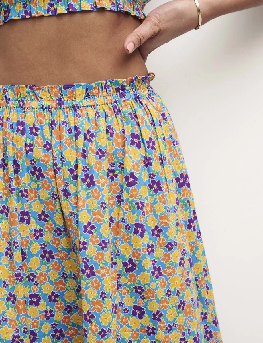 Retro Floral Willow Midi Skirt sold by Nobody's Child product image thumbnail 3