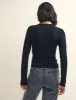 Black Ruched Long Sleeve Top sold by Nobody's Child