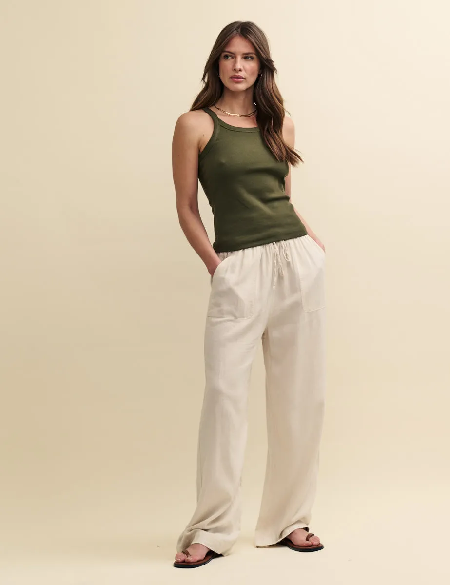Khaki Green Jersey Cami Top sold by Nobody's Child product image thumbnail 3