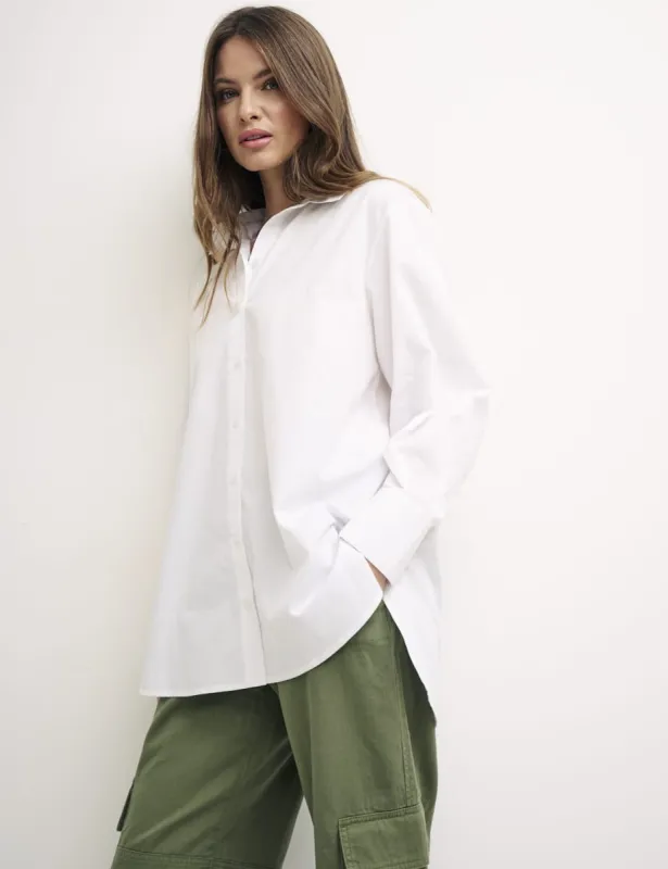 White Oversized Shirt sold by Nobody's Child